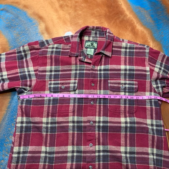Field and Stream Red Flannel button down top XL - Picture 9 of 10